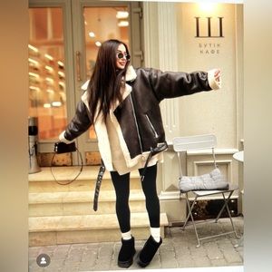 ZARA NEW DOUBLE-FACED LONG JACKET